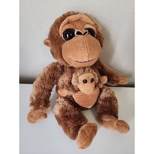 Busch Gardens Petting Zoo SeaWorld Plush Monkey Gorilla Momma Baby‎